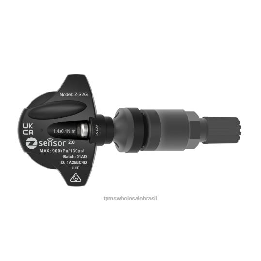 Sensor tpms de substituição holden oe - oe p/n 95712232, 13598773 freq 433mhz TPMS tire pressure monitoring system R42PD53 haste da válvula metálica - cinza escuro