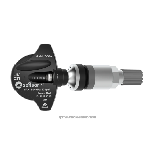 Sensor tpms de substituição do motor ssangyong oe - oe p/n 4199034000 freq 433mhz TPMS tire pressure monitoring system R42PD853 haste de válvula metálica - prata