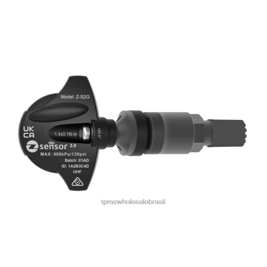 Sensor tpms de substituição do motor ssangyong oe - oe p/n 4199035000 freq 433mhz oem TPMS sensor R42PD917 haste da válvula metálica - cinza escuro